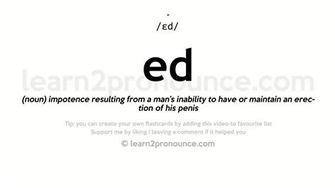 what does ed mean.